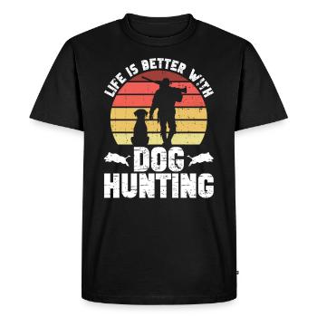 Schweinejagd-design Für Schweine-assasin - T-shirt Premium bio Homme - noir - Devant - Nico (187cm)