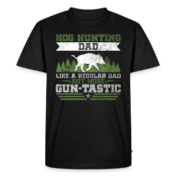 Hog Gunting Dad Design Für Wildschweinjagdvater - T-shirt Premium bio Homme - noir - Devant - Nico (187cm)