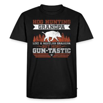 Hog Gunting Granddad Design Für Wildschweinjagd - T-shirt Premium bio Homme - noir - Devant - Nico (187cm)