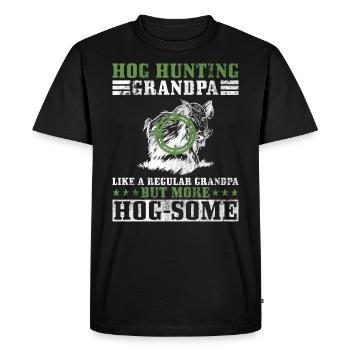 Schweinejagd Großvater Design Für Wildschweinjagd - T-shirt Premium bio Homme - noir - Devant - Nico (187cm)