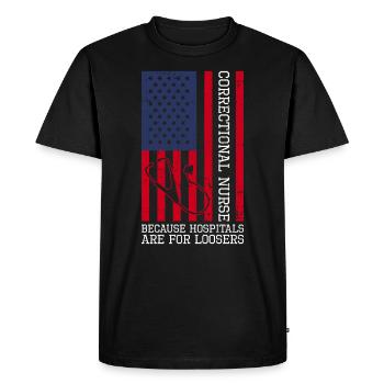 Forensisches Pflegedesign Für - Men's Premium Organic T-Shirt - black - Front - Nico (187cm)