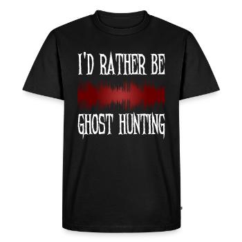 Paranormales Ermittlerdesign Mit Evp-recorder - T-shirt Premium bio Homme - noir - Devant - Nico (187cm)