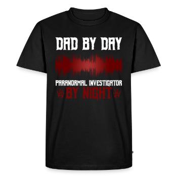 Paranormales Ermittlerdesign Mit Evp-recorder - T-shirt Premium bio Homme - noir - Devant - Nico (187cm)