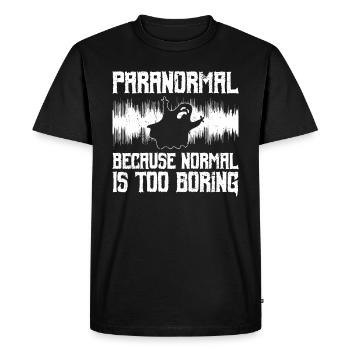 Paranormales Ermittlerdesign Mit Evp-recorder - T-shirt Premium bio Homme - noir - Devant - Nico (187cm)