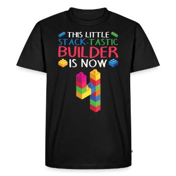 Blockgebäude 4 Jahre Jungendesign Für Kleine - T-shirt Premium bio Homme - noir - Devant - Nico (187cm)