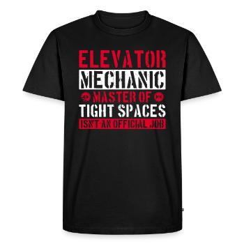 Aufzugsmechaniker-design Für Aufzugsinstallateure - T-shirt Premium bio Homme - noir - Devant - Nico (187cm)