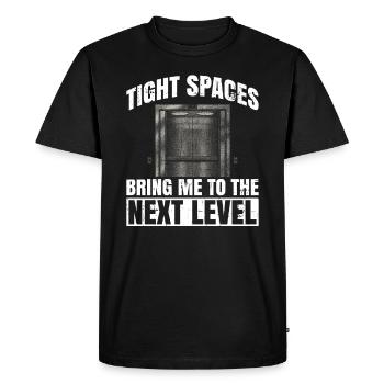 Aufzugsmechaniker-design Für Aufzugstechniker - Men's Premium Organic T-Shirt - black - Front - Nico (187cm)