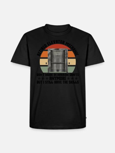 Aufzugstechniker-design Für - Men's Premium Organic T-Shirt - black