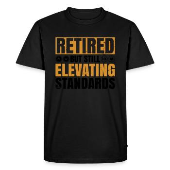 Pensionierter Aufzugstechniker Design Für Einen - Men's Premium Organic T-Shirt - black - Front - Nico (187cm)