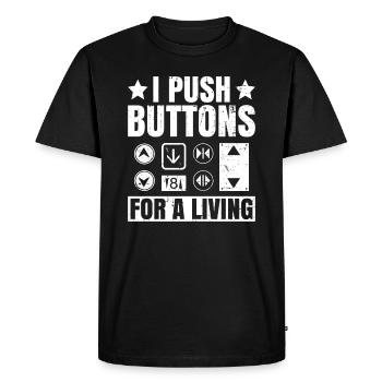 Aufzugstechniker-design Für Einen - Men's Premium Organic T-Shirt - black - Front - Nico (187cm)