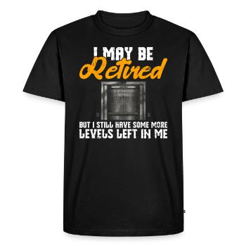 Pensionierter Aufzugstechniker Design Für Einen - T-shirt Premium bio Homme - noir - Devant - Nico (187cm)