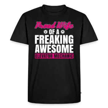 Aufzugsmechaniker-design Für Eine - T-shirt Premium bio Homme - noir - Devant - Nico (187cm)