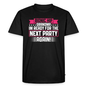 Umgebautes Hüft-oma-design Für Eine Person Nach - T-shirt Premium bio Homme - noir - Devant - Nico (187cm)