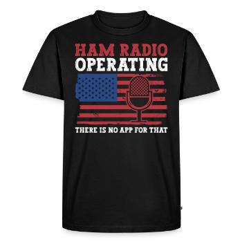 Amateurfunk-betriebsdesign Für Patriotischen - T-shirt Premium bio Homme - noir - Devant - Nico (187cm)