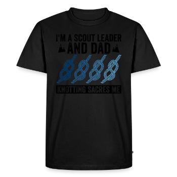 Pfadfinder-vater-design Für Einen - T-shirt Premium bio Homme - noir - Devant - Nico (187cm)