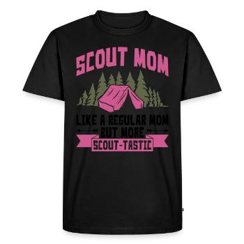 Pfadfinder-mutter-design Für Eine - Men's Premium Organic T-Shirt - black - Front - Nico (187cm)