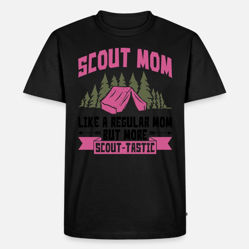 Pfadfinder-mutter-design Für Eine - Männer Premium Bio T-Shirt - Schwarz