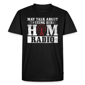 Amateurfunk-design Für Amateurfunk-amateur - T-shirt Premium bio Homme - noir - Devant - Nico (187cm)