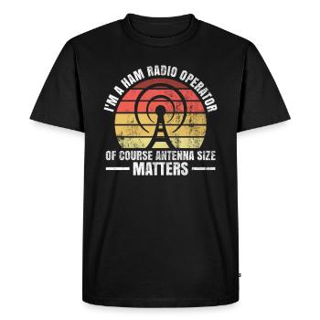 Amateurfunk-design Für Amateur-amateurfunker - T-shirt Premium bio Homme - noir - Devant - Nico (187cm)