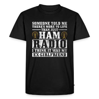 Amateurfunk-design Für Lizenzierte - T-shirt Premium bio Homme - noir - Devant - Nico (187cm)