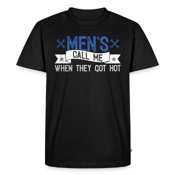 HVAC Techniker Design Für HVAC Lüftungstechniker - Men's Premium Organic T-Shirt - black - Front - Nico (187cm)