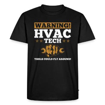 HVAC Techniker Design Für HVAC Lüftungstechniker - Men's Premium Organic T-Shirt - black - Front - Nico (187cm)