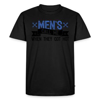 HVAC Techniker Design Für HVAC Lüftungstechniker - Men's Premium Organic T-Shirt - black - Front - Nico (187cm)