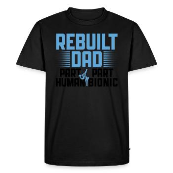 Bionisches Hip-dad-design Für Einen Vater Mit - T-shirt Premium bio Homme - noir - Devant - Nico (187cm)
