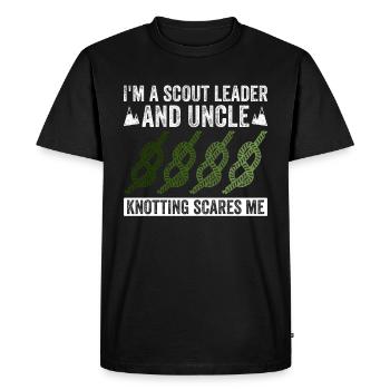 Cub Scout Onkel Design Für Einen Pfadfinderführer - Men's Premium Organic T-Shirt - black - Front - Nico (187cm)