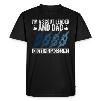 Pfadfinder-vater-design Für Einen - T-shirt Premium bio Homme - noir - Devant - Nico (187cm)
