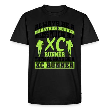 Cross-country-laufdesign Für Einen Xc-läufer - T-shirt Premium bio Homme - noir - Devant - Nico (187cm)
