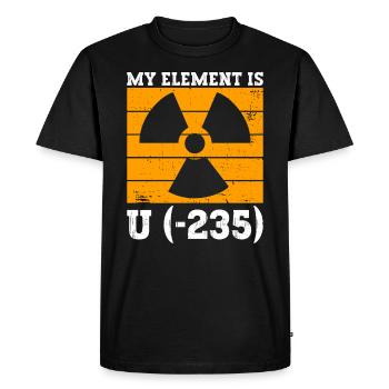 Energieingenieur Strahlungsanlage Valentinstag - Men's Premium Organic T-Shirt - black - Front - Nico (187cm)