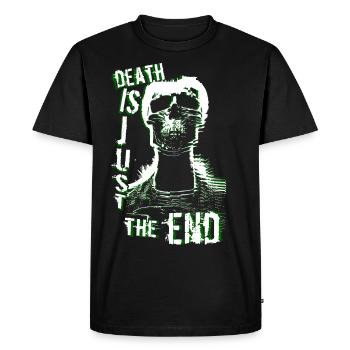Thème gothique Crâne de zombie - T-shirt Premium bio Homme - noir - Devant - Nico (187cm)