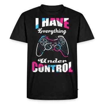 Contrôleur de jeu Gamer Contrôleur de jeu vidéo - T-shirt Premium bio Homme - noir - Devant - Nico (187cm)