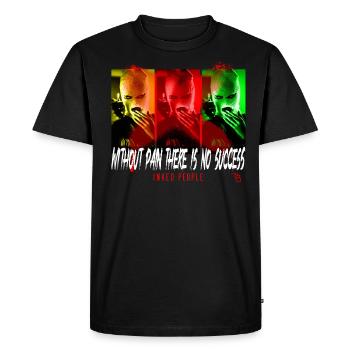 Inked people Tätowiert Tattoo Farbe Make Up Pin Up - Männer Premium Bio T-Shirt - Schwarz - Vorne - Nico (187cm)