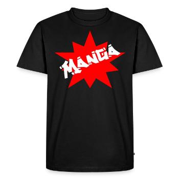 manga style anime cosplay japanese comics - Men's Premium Organic T-Shirt - black - Front - Nico (187cm)