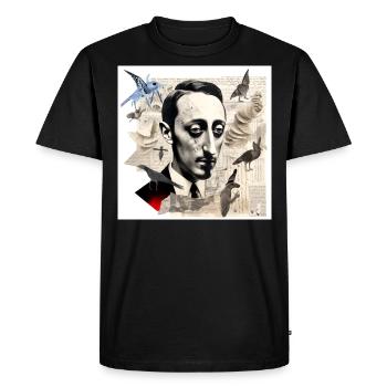 Bluebird - Men's Premium Organic T-Shirt - black - Front - Nico (187cm)
