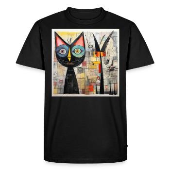 Krazy Kat - T-shirt Premium bio Homme - noir - Devant - Nico (187cm)