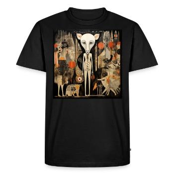 Mexicat - Men's Premium Organic T-Shirt - black - Front - Nico (187cm)