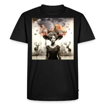 Lets go Bambi - Men's Premium Organic T-Shirt - black - Front - Nico (187cm)