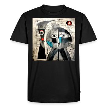 Plat Krazy - T-shirt Premium bio Homme - noir - Devant - Nico (187cm)