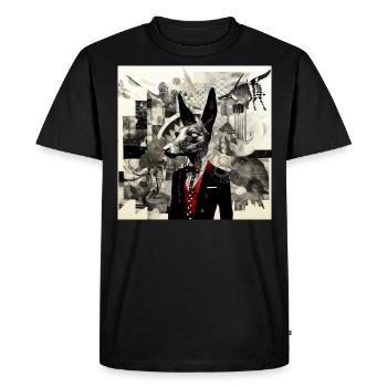 Rencontrez Anubis - T-shirt Premium bio Homme - noir - Devant - Nico (187cm)