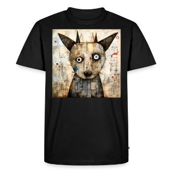 Teddy - T-shirt Premium bio Homme - noir - Devant - Nico (187cm)