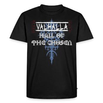 Valhalla - Hall of the chosen - Men's Premium Organic T-Shirt - black - Front - Nico (187cm)