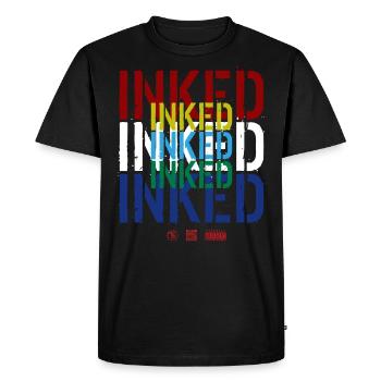 Tatouage encré Graffiti tatouage maquillage - T-shirt Premium bio Homme - noir - Devant - Nico (187cm)