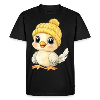 Chicken Cute Baby Kids Animal Chick Cartoon - Men's Premium Organic T-Shirt - black - Front - Nico (187cm)