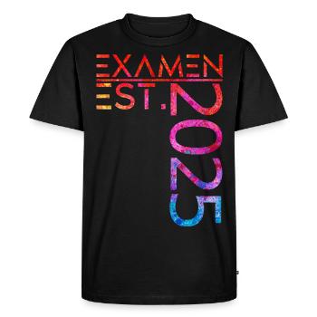 Examen EST. 2025 - Männer Premium Bio T-Shirt - Schwarz - Vorne - Nico (187cm)