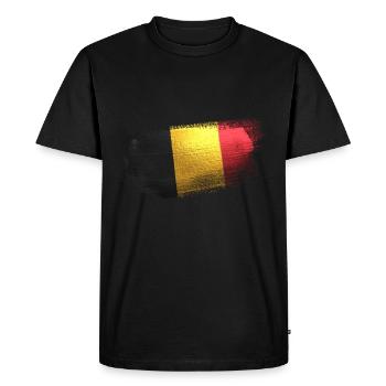 Belgium Europe Gift Idea - Men's Premium Organic T-Shirt - black - Front - Nico (187cm)