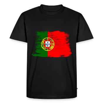 Portugal - T-shirt Premium bio Homme - noir - Devant - Nico (187cm)
