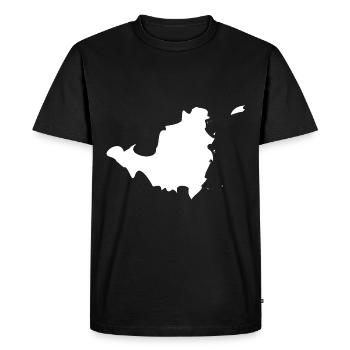 Sint Maarten map flag - Men's Premium Organic T-Shirt - black - Front - Nico (187cm)